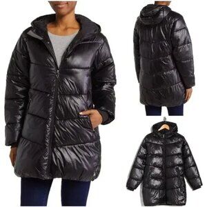 SPYDER Super Puffer Parka Womens M Hooded Winter Coat Performance Outerwear